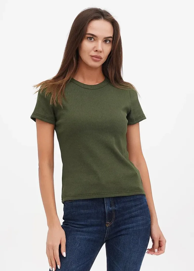 Olive Short-Sleeve Derby Cotton