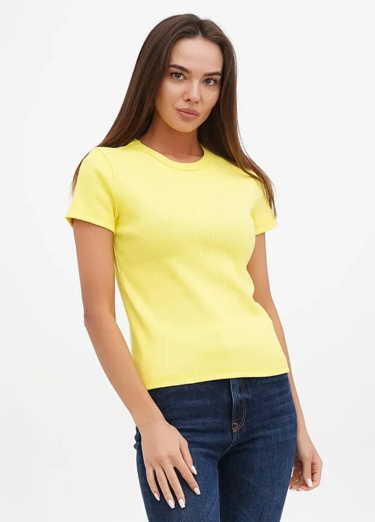 Yellow Short-Sleeve Derby Cotton
