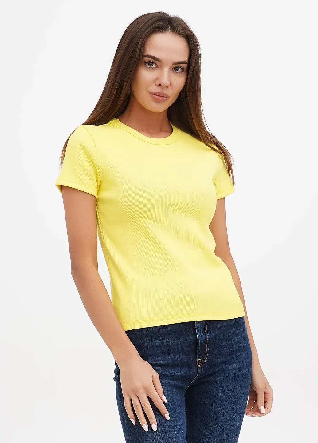 Yellow Short-Sleeve Derby Cotton